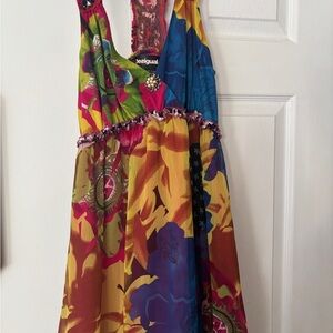 Desigual Colorful Floral Kids Dress